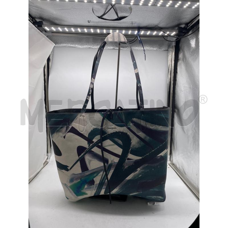 BORSA DONNA DESIGUAL DOUBLE NERA BIANCA FANTASIA | Mercatino dell'Usato Montesilvano 3