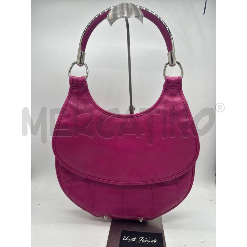 BORSA DONNA DIOR 61 FUKSIA MEZZALUNA PELLE | Mercatino dell'Usato Montesilvano 1