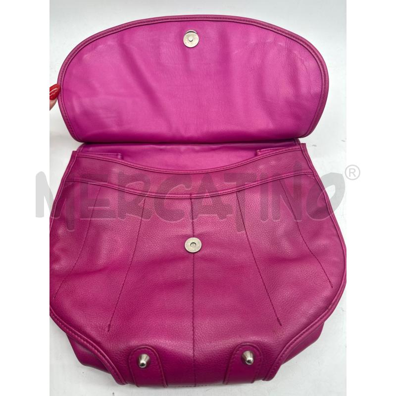 BORSA DONNA DIOR 61 FUKSIA MEZZALUNA PELLE | Mercatino dell'Usato Montesilvano 3