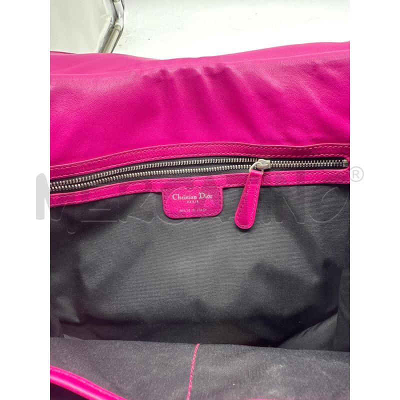 BORSA DONNA DIOR 61 FUKSIA MEZZALUNA PELLE | Mercatino dell'Usato Montesilvano 4