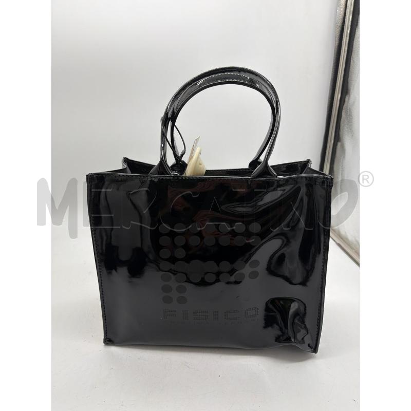 BORSA DONNA FISICO LUCIDA NERA | Mercatino dell'Usato Montesilvano 1