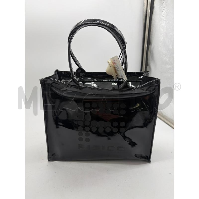 BORSA DONNA FISICO LUCIDA NERA | Mercatino dell'Usato Montesilvano 2