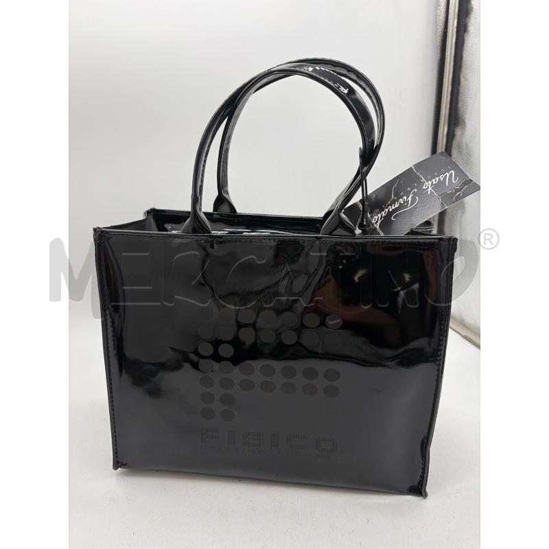 BORSA DONNA FISICO LUCIDA NERA | Mercatino dell'Usato Montesilvano 1
