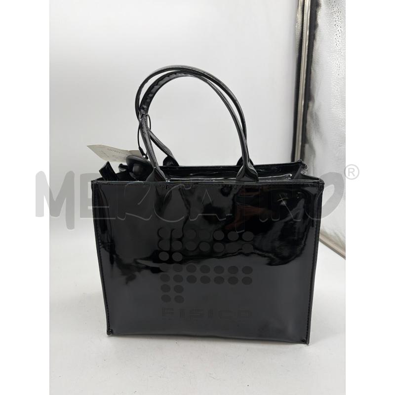BORSA DONNA FISICO LUCIDA NERA | Mercatino dell'Usato Montesilvano 2