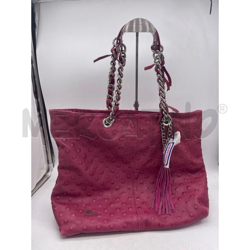 BORSA DONNA FUKSIA BORCHIE IMPRESSE JACKY & CELINE | Mercatino dell'Usato Montesilvano 1