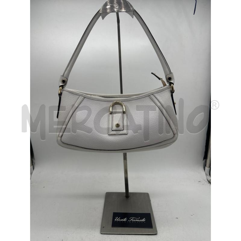 BORSA DONNA GUCCI ABBEY BIANCA PELLE DETT DORATI | Mercatino dell'Usato Montesilvano 1