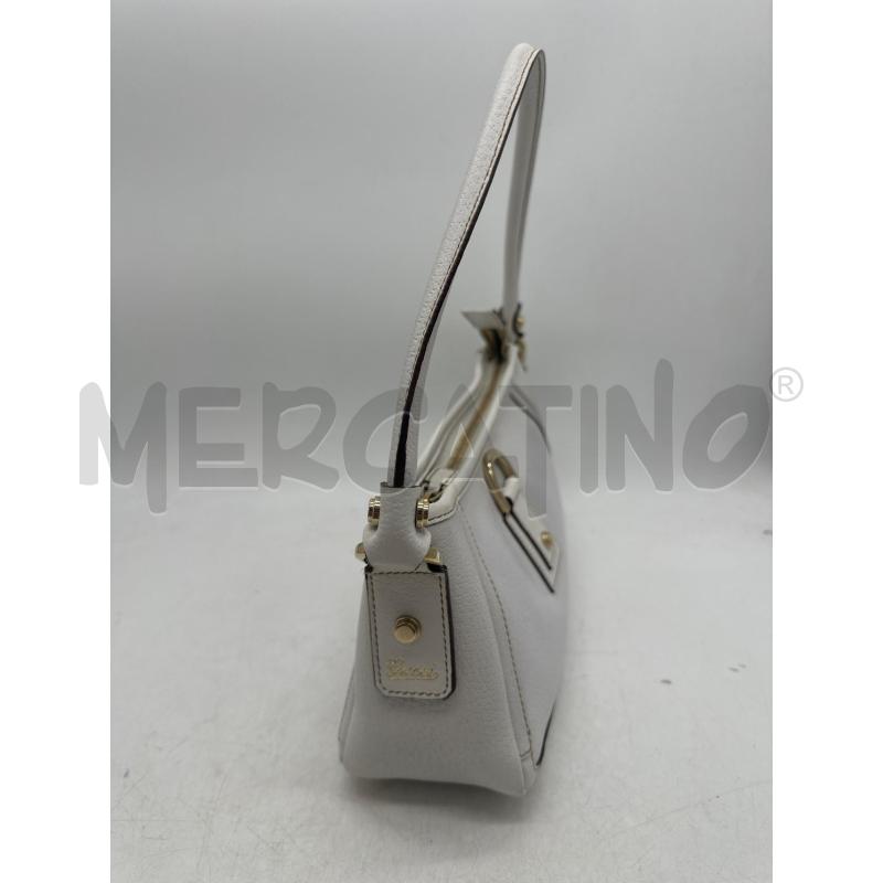 BORSA DONNA GUCCI ABBEY BIANCA PELLE DETT DORATI | Mercatino dell'Usato Montesilvano 3