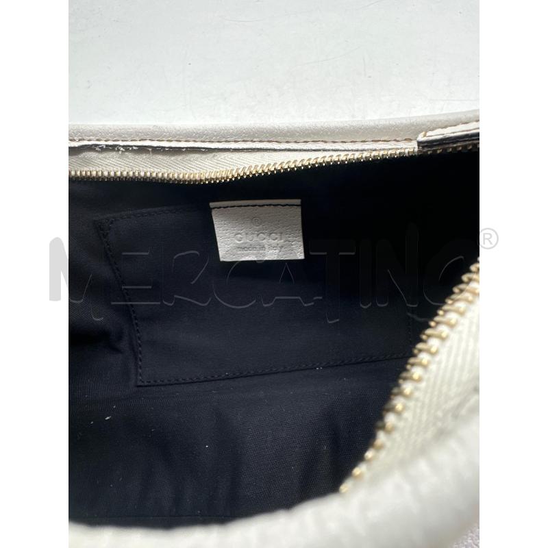 BORSA DONNA GUCCI ABBEY BIANCA PELLE DETT DORATI | Mercatino dell'Usato Montesilvano 5