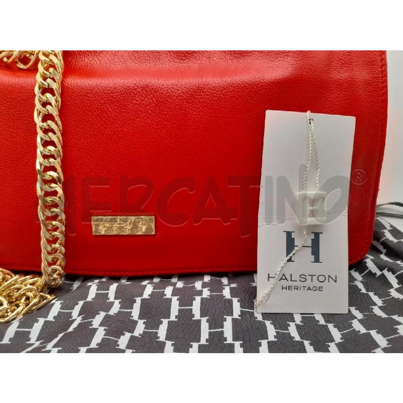 BORSA DONNA HALSTON ROSSA | Mercatino dell'Usato Montesilvano 3