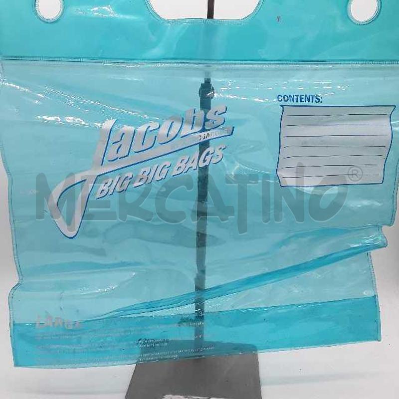 BORSA DONNA JACOBS BIG BIG BAGS PLASTICA AZZURRA | Mercatino dell'Usato Montesilvano 2