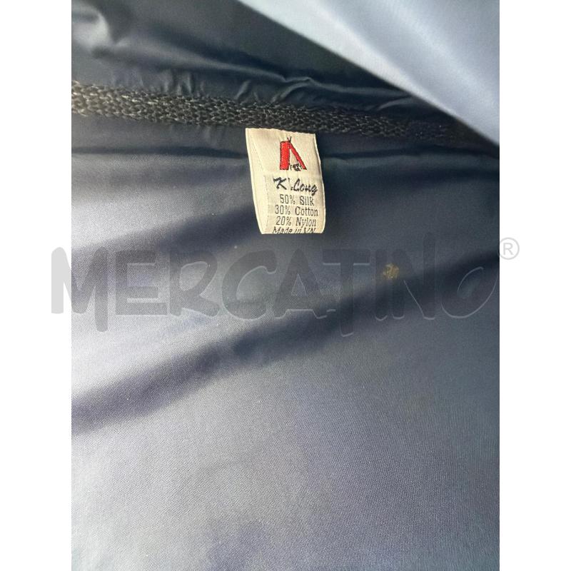 BORSA DONNA LEGNO INTRECCIATO TESSUTO BLU ELEFANTI | Mercatino dell'Usato Montesilvano 3