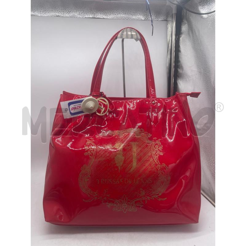 BORSA DONNA LUCIDA ROSSA TRUSSARDI | Mercatino dell'Usato Montesilvano 1