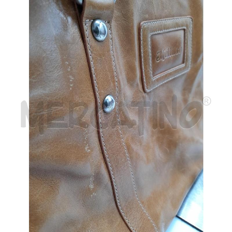 BORSA DONNA MELLUSO PELLE MARRO CHIARO | Mercatino dell'Usato Montesilvano 3
