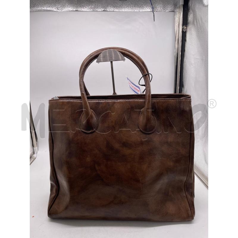 BORSA DONNA OBLO MARRO PELLE | Mercatino dell'Usato Montesilvano 2
