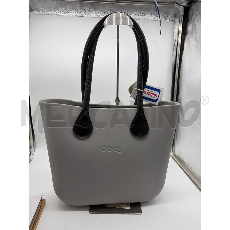 BORSA DONNA O BAG GRIGIA MANICI NERI | Mercatino dell'Usato Montesilvano 1