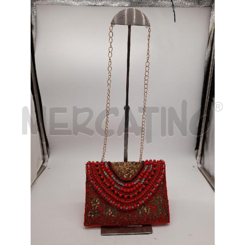 BORSA DONNA RAFIA PERLINE SITARA | Mercatino dell'Usato Montesilvano 1