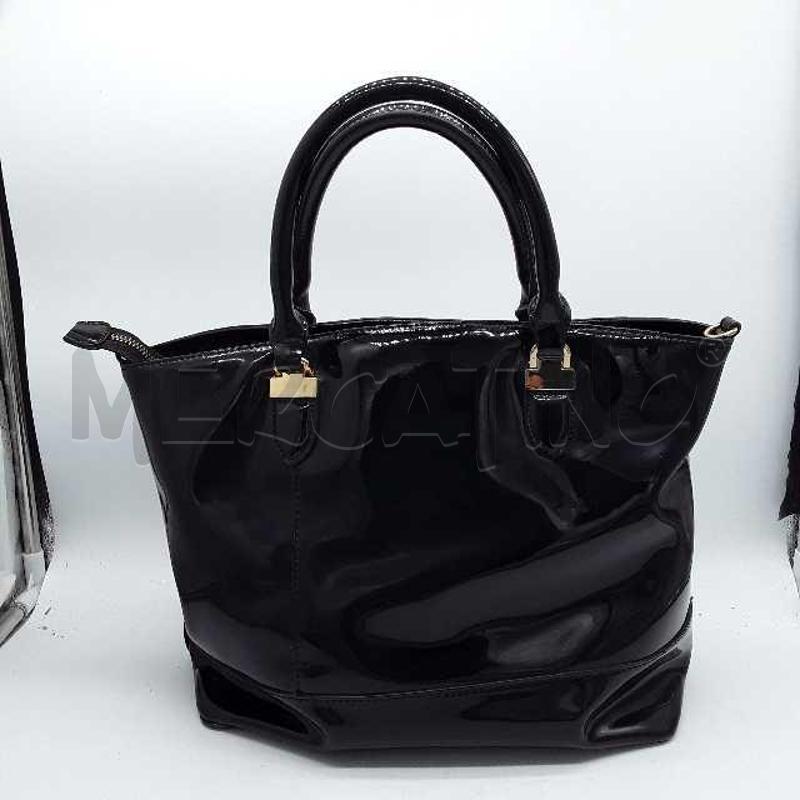 BORSA DONNA ROCCO BAROCCO NERA LUCIDA | Mercatino dell'Usato Montesilvano 2