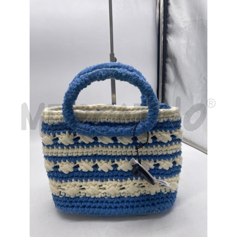 BORSA DONNA TESSUTO BIANCA CELESTEA X | Mercatino dell'Usato Montesilvano 2