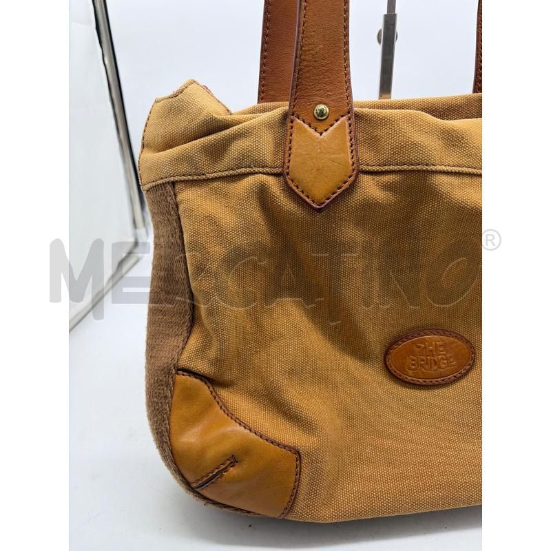 BORSA DONNA THE BRIDGE MARRONE TELA | Mercatino dell'Usato Montesilvano 3