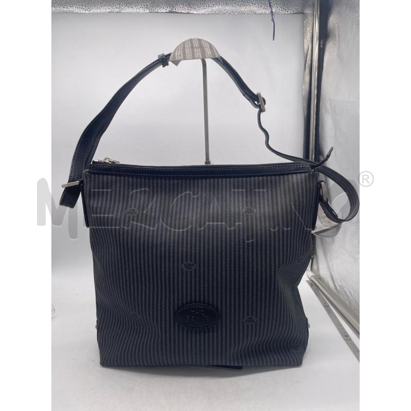 BORSA DONNA THE BRIDGE NERA RIGHINE GRIGIE | Mercatino dell'Usato Montesilvano 1