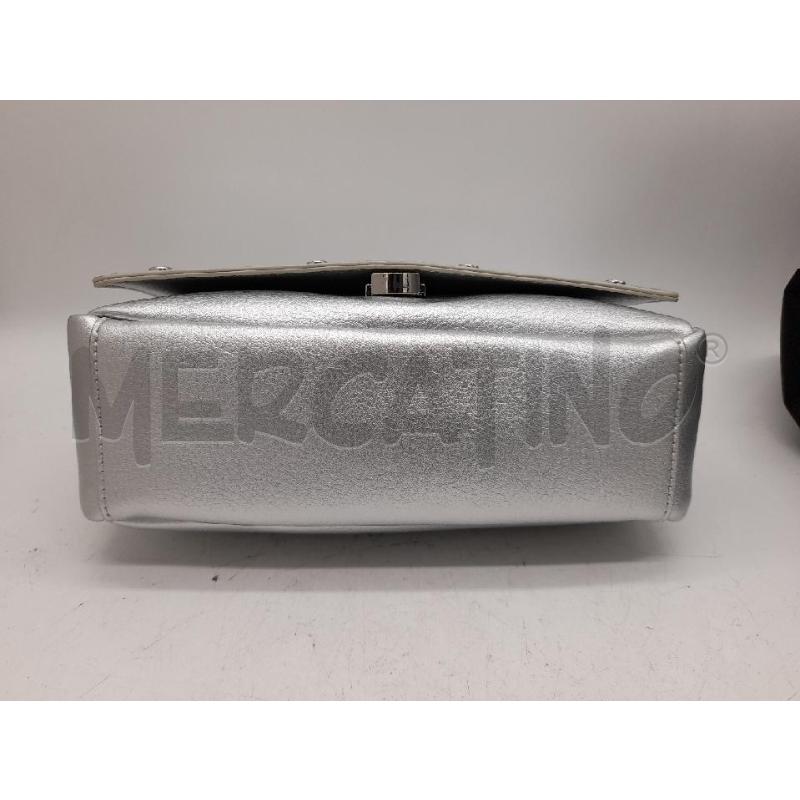 BORSA DONNA TOSCA BLU ARGENTATA BORCHIE TONDE | Mercatino dell'Usato Montesilvano 3