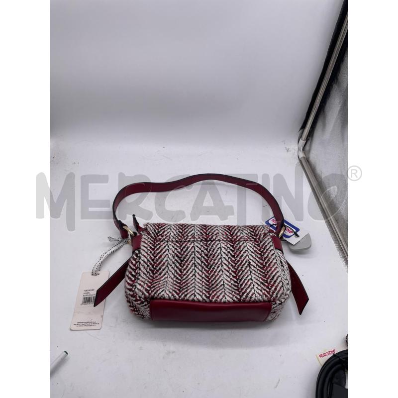 BORSA DONNA TWEED V 73 ROSSA BIANCA | Mercatino dell'Usato Montesilvano 2