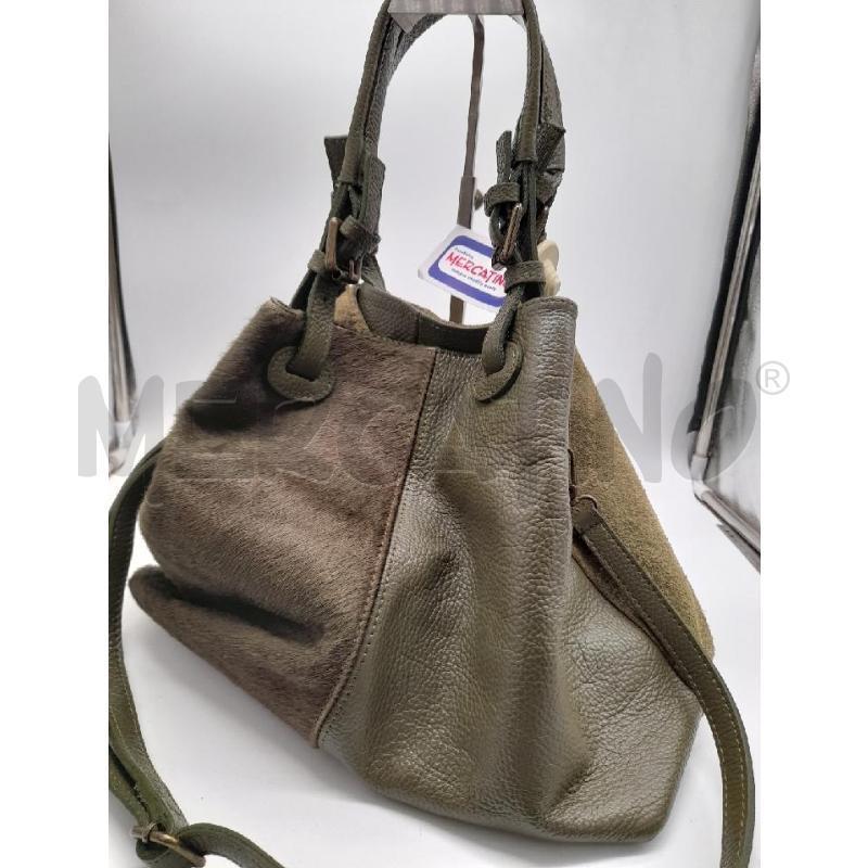 BORSA DONNA VERDE PITONATA  | Mercatino dell'Usato Montesilvano 2