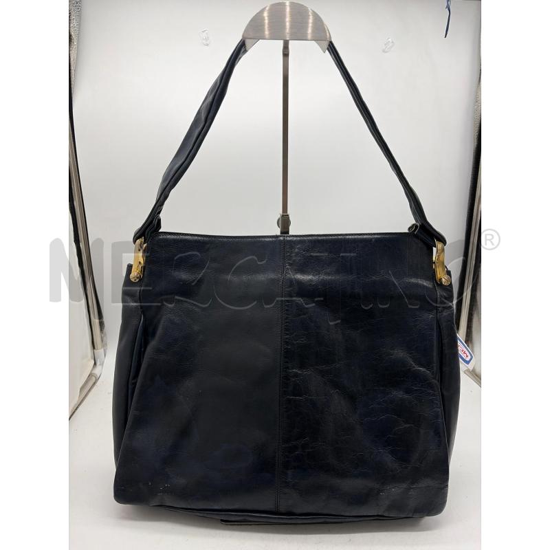 BORSA DONNA VINTAGE BLU NOTTE DETT DORATI | Mercatino dell'Usato Montesilvano 1