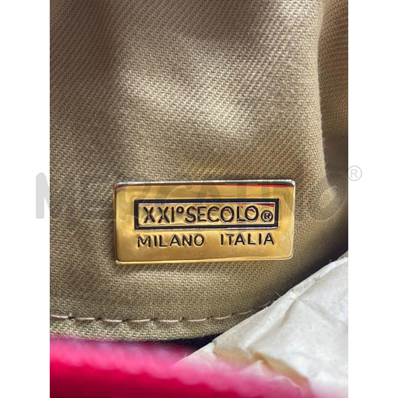 BORSA DONNA VINTAGE SCAMOSCIATA MATTONE CATENA DORATA | Mercatino dell'Usato Montesilvano 3