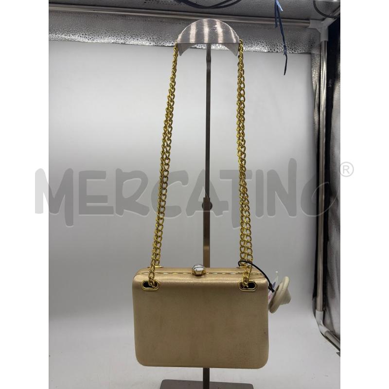 BORSETTA DONNA CERIMONIA DORATA PICCOLA DRAP BARCELONA | Mercatino dell'Usato Montesilvano 2