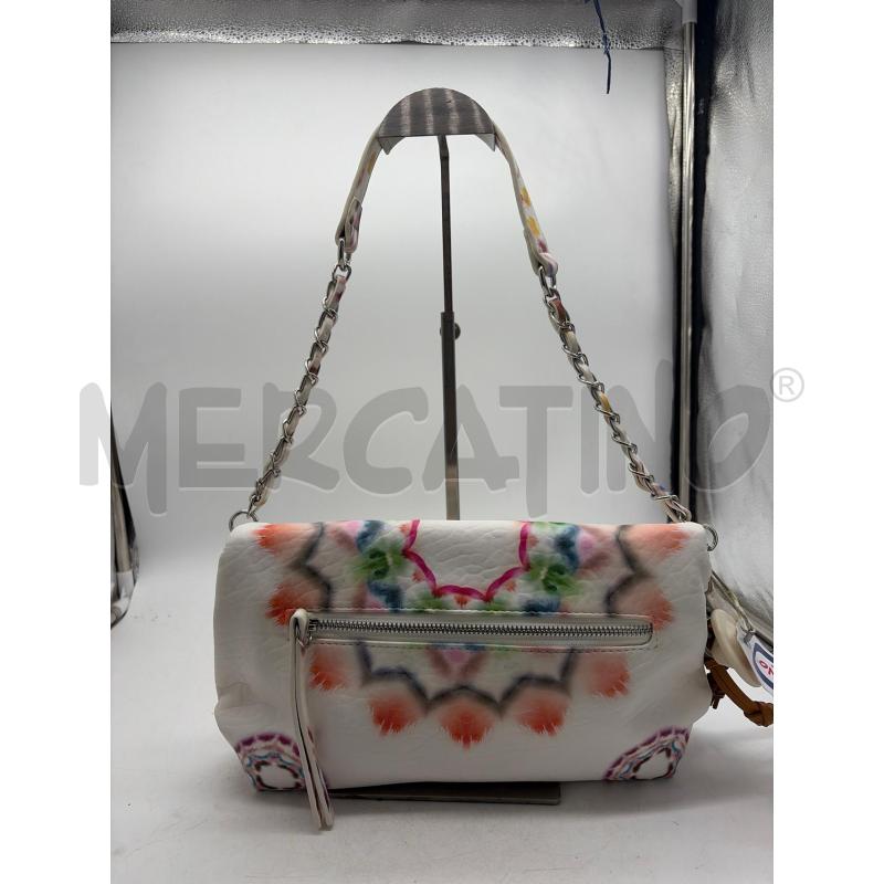 BORSETTA DONNA DESIGUAL BIANCA FIORI COLORATI | Mercatino dell'Usato Montesilvano 2
