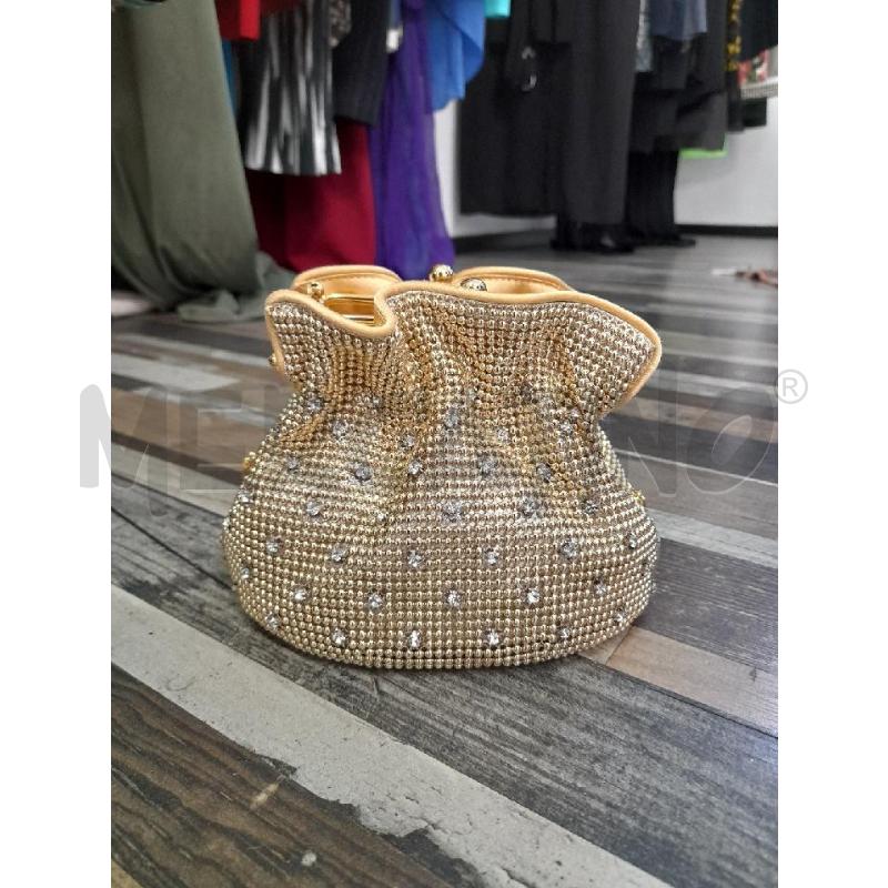 BORSETTA DONNA DORATA STRASS MOONLIGHT | Mercatino dell'Usato Montesilvano 1