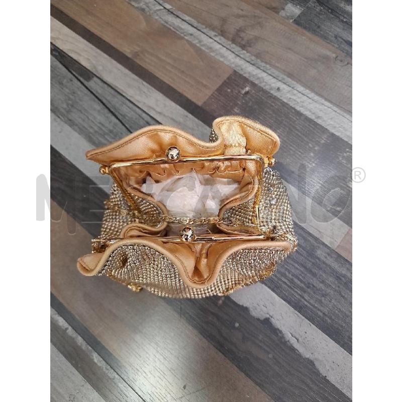 BORSETTA DONNA DORATA STRASS MOONLIGHT | Mercatino dell'Usato Montesilvano 3