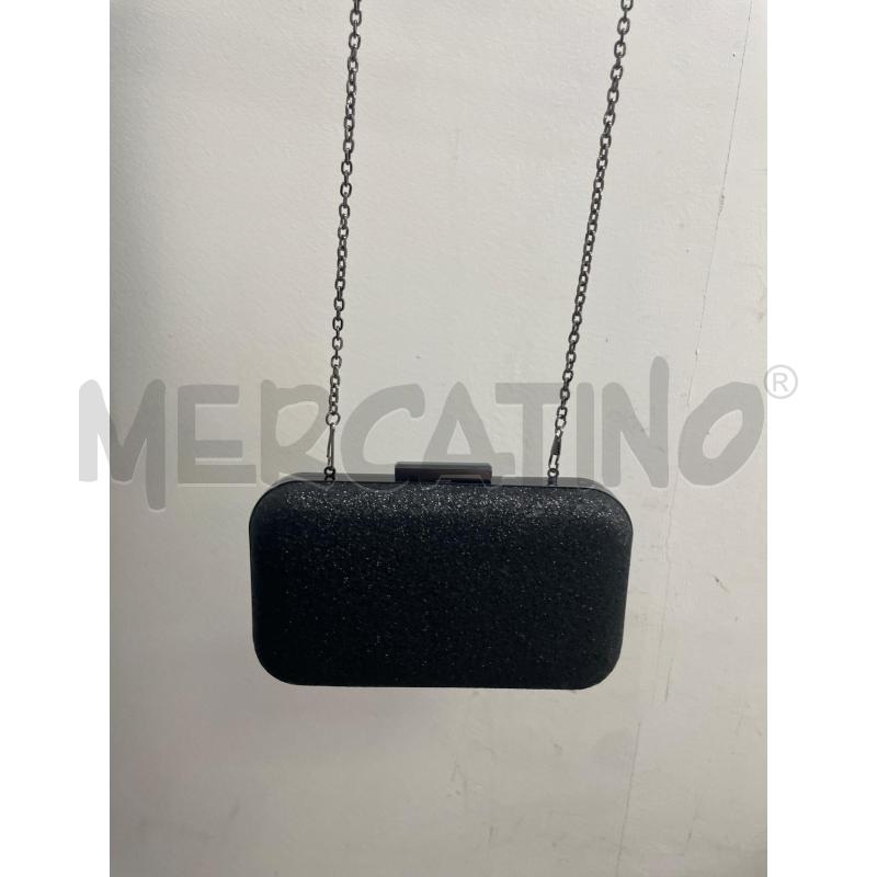 BORSETTA DONNA MELLUSO LAME NERO | Mercatino dell'Usato Montesilvano 1