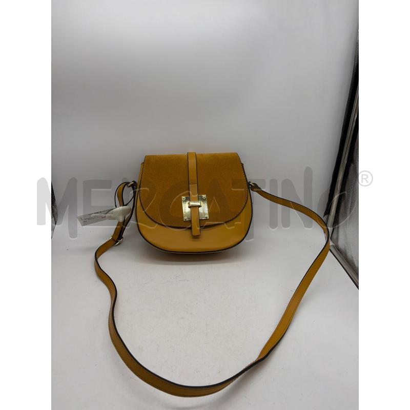 BORSETTA DONNA SENAPE GENUINE LEATHER  | Mercatino dell'Usato Montesilvano 1