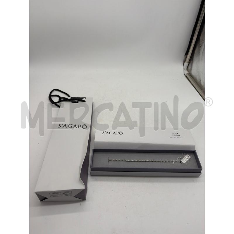 BRACCIALE S'AGAPO TENNIS ARGENTATO | Mercatino dell'Usato Montesilvano 2