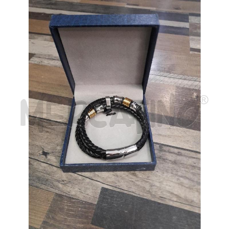 BRACCIALE TORCIGLIONE PLACCHE ARGENTATE DORATE | Mercatino dell'Usato Montesilvano 1
