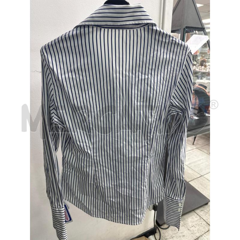 CAMICIA DONNA 9.2 CARLO CHIONNA BIANCA RIGHINE BLU | Mercatino dell'Usato Montesilvano 3
