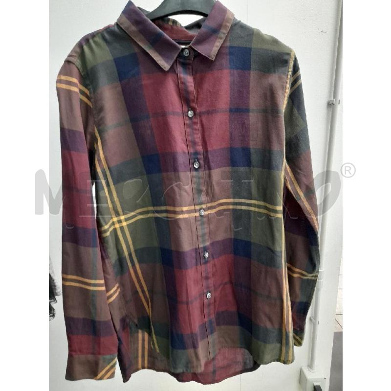 CAMICIA DONNA BARBOUR MARONE BLU GIALLO  | Mercatino dell'Usato Montesilvano 1