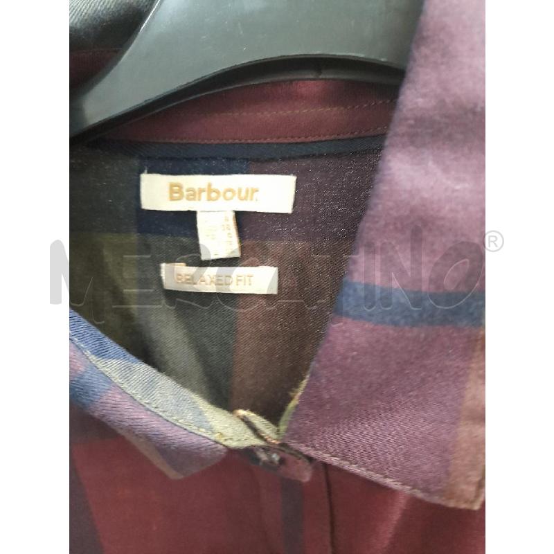 CAMICIA DONNA BARBOUR MARONE BLU GIALLO  | Mercatino dell'Usato Montesilvano 2