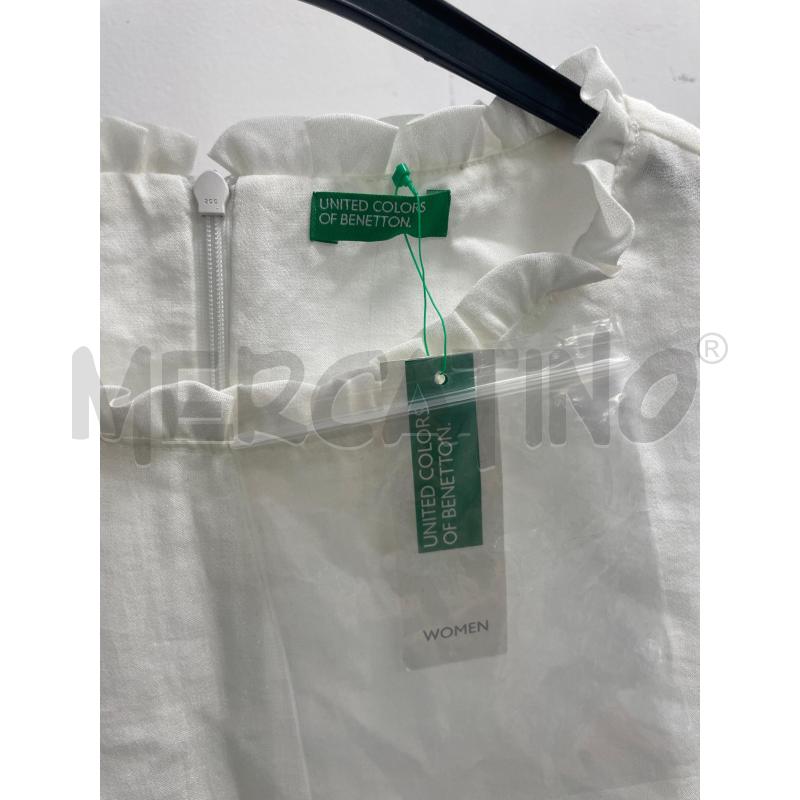 CAMICIA DONNA BENETTHON BIANCA TG M | Mercatino dell'Usato Montesilvano 2
