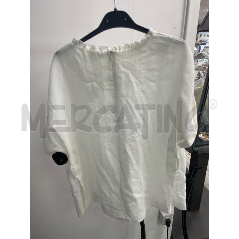 CAMICIA DONNA BENETTHON BIANCA TG M | Mercatino dell'Usato Montesilvano 3