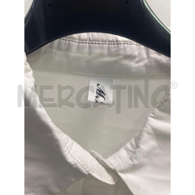 CAMICIA DONNA BIANCA FIORI BLU M | Mercatino dell'Usato Montesilvano 2