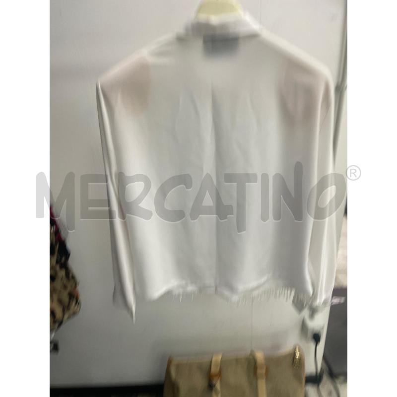 CAMICIA DONNA BIANCA PALLONCINI VARIOPINTI FRANGE TG GRANDE | Mercatino dell'Usato Montesilvano 3