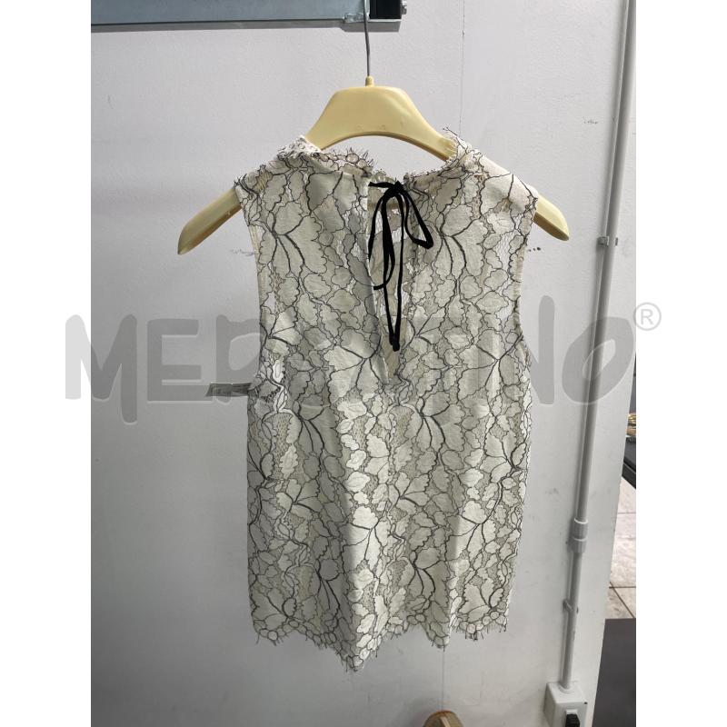 CAMICIA DONNA CANOTTA PIZZOM BIANCO NERO H&M | Mercatino dell'Usato Montesilvano 2