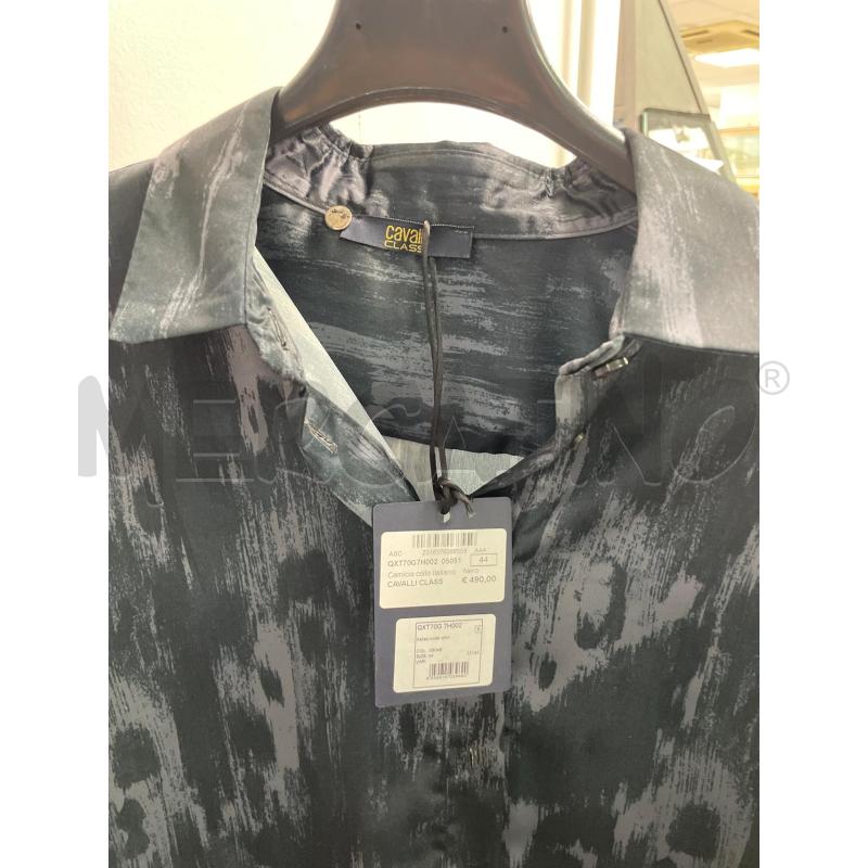 CAMICIA DONNA CAVLLI CLASS MISTO SETA FANTASIA ANIMALIEER VERDE  | Mercatino dell'Usato Montesilvano 2