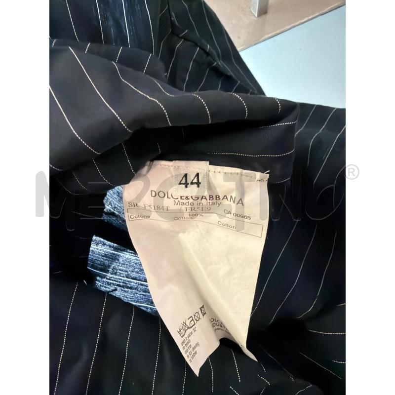 CAMICIA DONNA DOLCE & GABBANA BLU RIGHINE BIANCHE | Mercatino dell'Usato Montesilvano 4