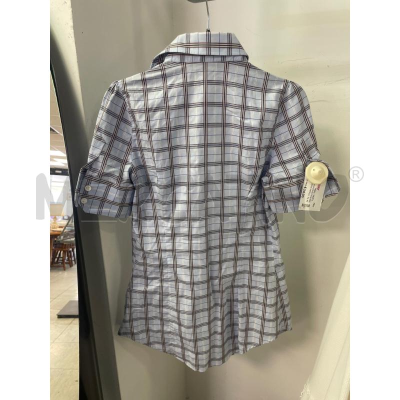 CAMICIA DONNA DSQUARED2 CAMICIA MEZZA MANICA AZZURRA QUADRETTATA | Mercatino dell'Usato Montesilvano 3