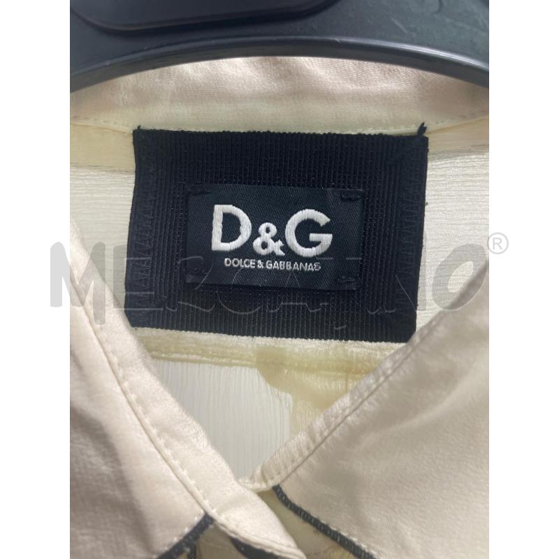 CAMICIA DONNA D& G BEIGE NERO TG 42 | Mercatino dell'Usato Montesilvano 2