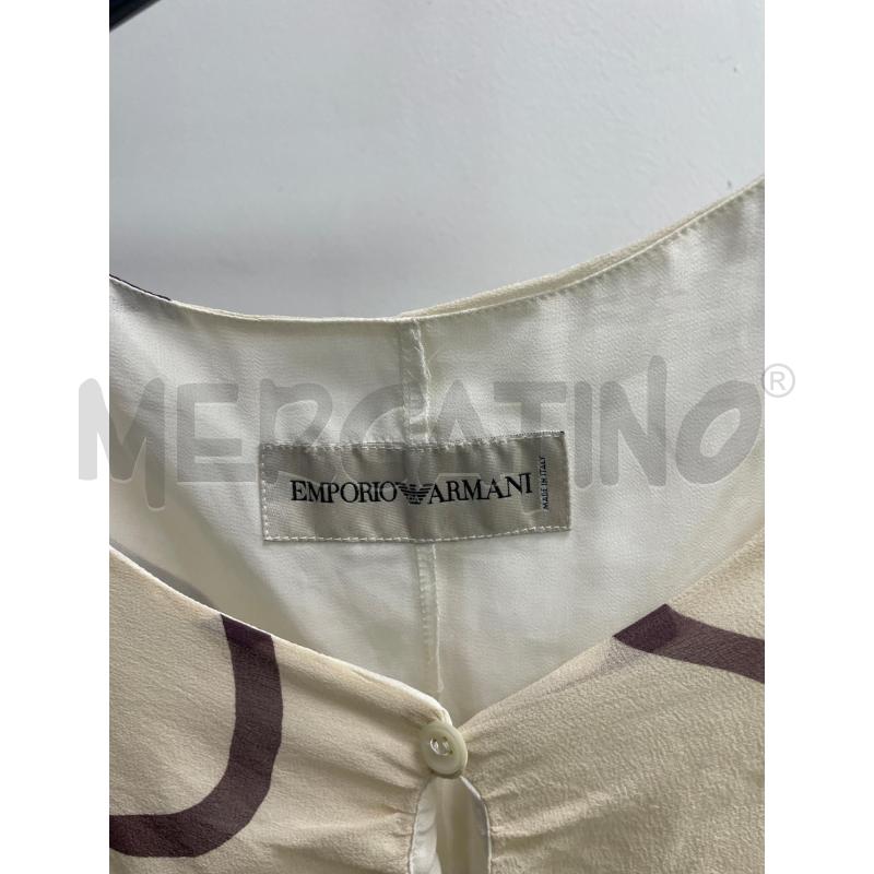 CAMICIA DONNA EMPRORIO ARMANI BEIGE MELANZANA  | Mercatino dell'Usato Montesilvano 2
